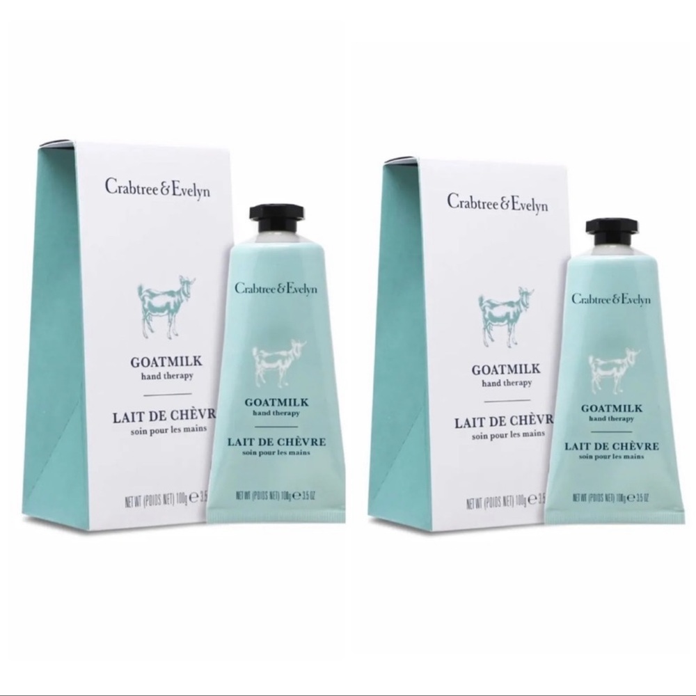 X2 CRABTREE & EVELYN Goatmilk Hand Therapy Cream 3.5 oz ea NEW